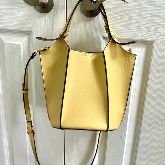 Yellow leather bucket bag - from Japan - Picture 10 of 11